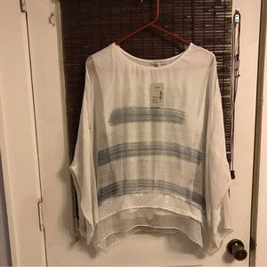 NWT Adore sheer Pull Over Tunic Top